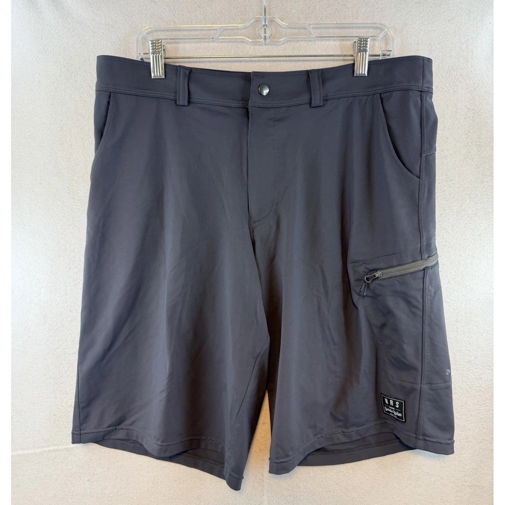 NRS Guide Shorts Cargo Stretch Performance 34x10 Mens Graphite Hiking Fishing